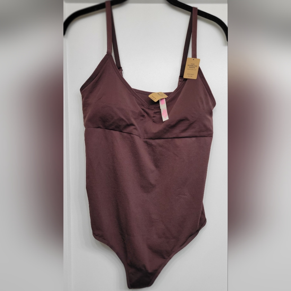 Victoria Secret PINK Seamless Body Shaper.  Color: Chocolate, Size XL.